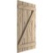 Ekena Millwork Rustic Four Board Joined Board-n-Batten Riverwood Faux Wood Shutters w/Z-Board, 22W x 60H, PR SHUBJZ22X60RWPR - alternate 7